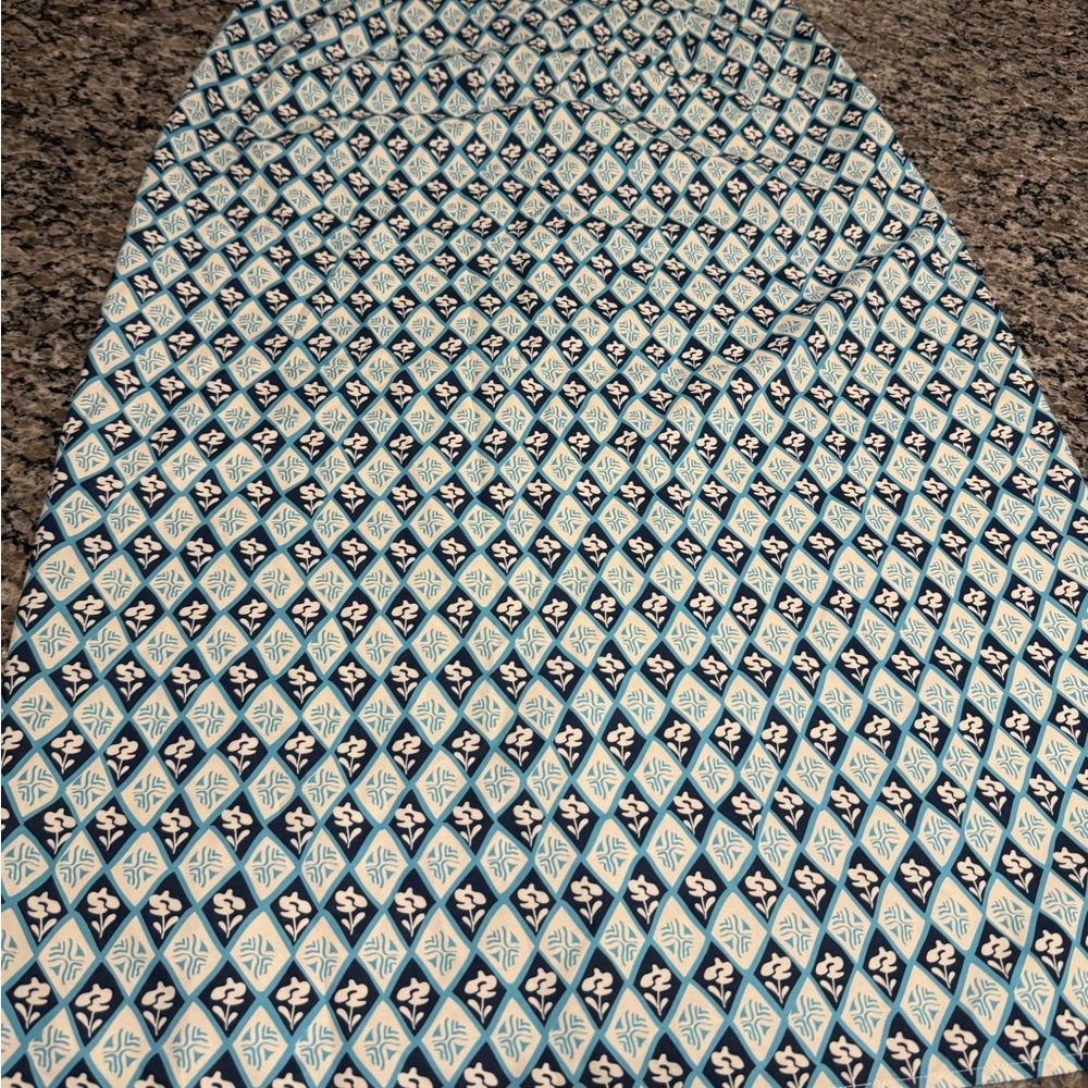 Cider Blue and White Floral Skirt